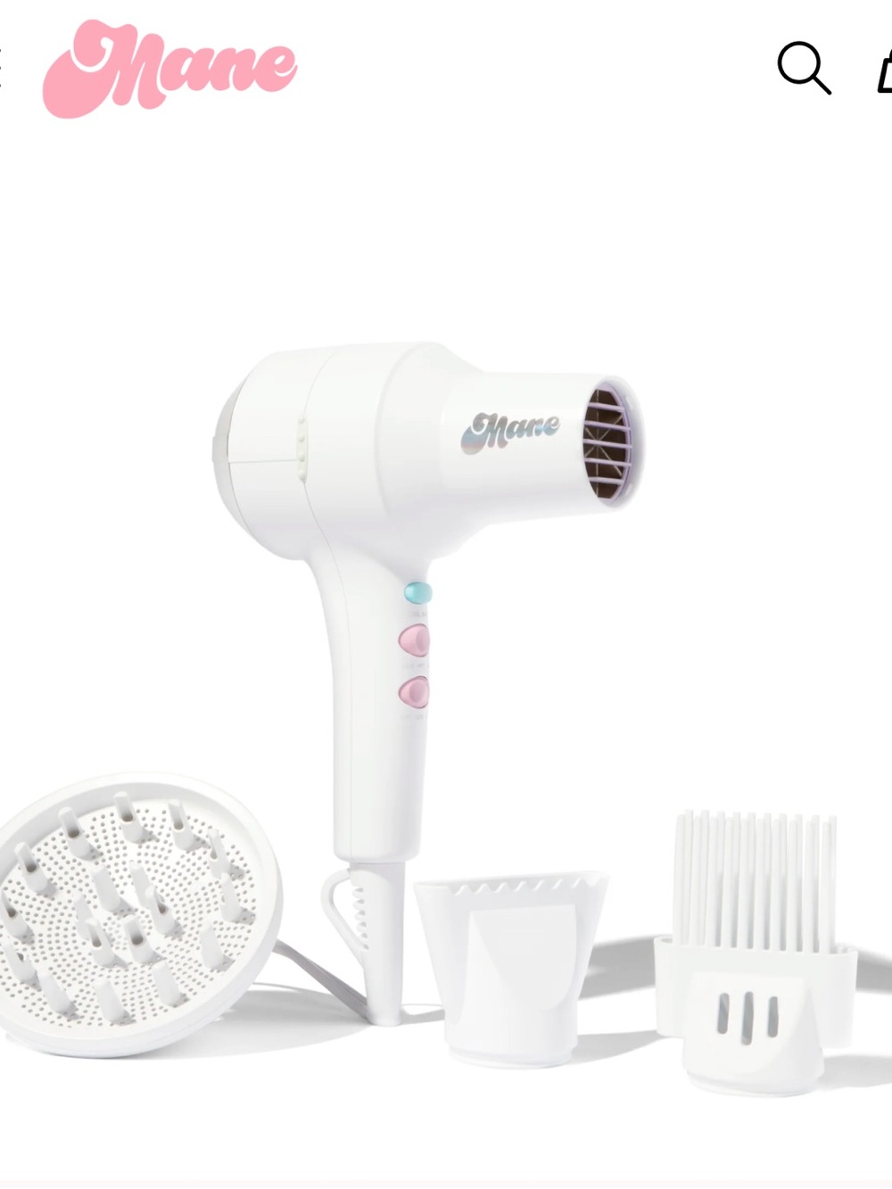 This Totally Blows! Ionic Compact Hair Dryer & Attachments